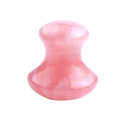 China Best price whitening rose quartz mushroom rose quartz mushroom gua sha tool for sale