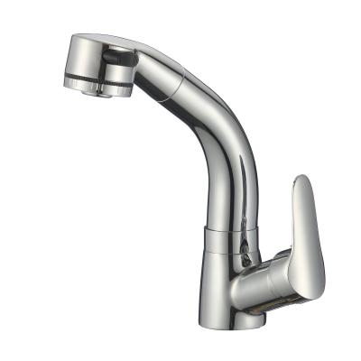 China Faucets Tidjune Thermostatic Kitchen Faucet With Pull Out Sprayer Chrome, Modern Single Handle RV Kitchen Sink Faucet for sale