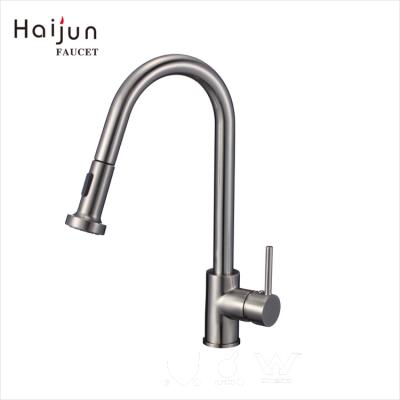 China Haijun Custom Brass Single Handle Faucets Water Sink Kitchen Faucet Thermostatic Faucet for sale