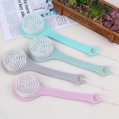 China All Natural Fashion New Bath Shower Brush Body Long Handled Soft Back Scrubber Plastic Skin Cleaning Tool for sale