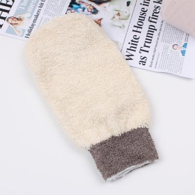 China All Natural Eco-Friendly Body Shower Scrub Ramie Skin Exfoliator Glove Bath Glove Exfoliating for Men and Women for sale