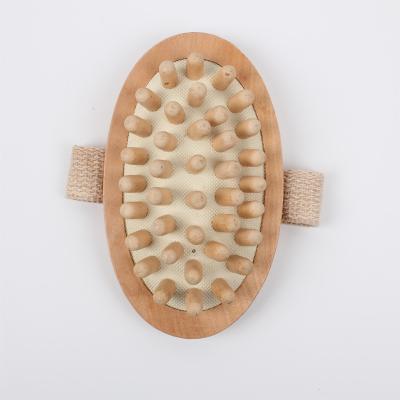 China Factory Custom SPA Cellulite Natural Wooden Body Anti Cellulite Body Slimming Wooden Body Massager Wooden Circulation Brush Bath Massage Tools for sale