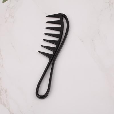 China ABS Plastic Wet Wide Detangling and Tooth Teasing Styling Comb Professional Salon Men's Wide Tooth Hair Comb for sale