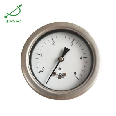 China SS304 Hydraulic Jack Pressure Gauge EN 837-1 for sale