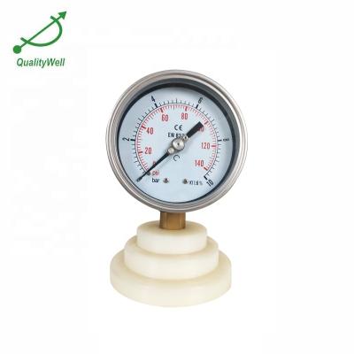 China Stainless Steel High Sensitivity 304 Outdoor Pressure Gauge Gauge for sale