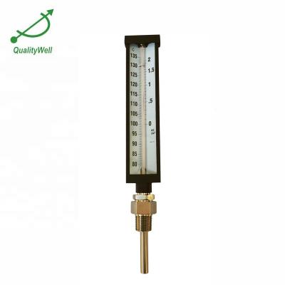 China 9 Inch Upper Body Straight Type Industrial Glass Thermometer For Retort Use AGT-B for sale