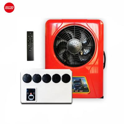 Cina 12V 24V Electric DC Split Parking Air Conditioner For Truck Tractor Cabin Universal Customized in vendita