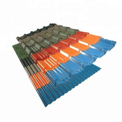 China Roofing Sheets Galvanized Color Coated Corrugated Steel Sheet For Precast House Roofing Sheet Tile for sale