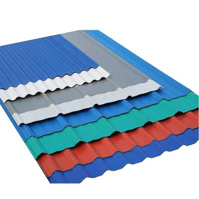 China Roofing Sheets Color Coated Metal Roofing Tile Sheet Galvanized Corrugated Steel Sheet Backer Plate for sale