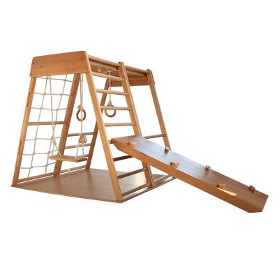 China Wholesale Baby Wall Mounted Rock Ladder Touddler Climbing Frame Indoor Climbing Gym Eco - Friendly for sale