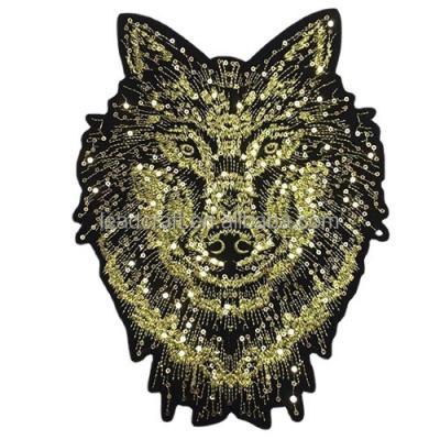 China Washable High Quality Sequin Patches  Patches Custom Logo Embroidered Patch For Bag Clothing Decoration for sale