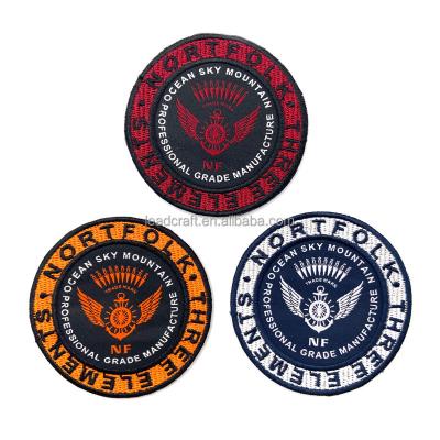 China Washable Woven Sports Applique Iron On Woven Patch Custom Logo Patch For Clothing for sale