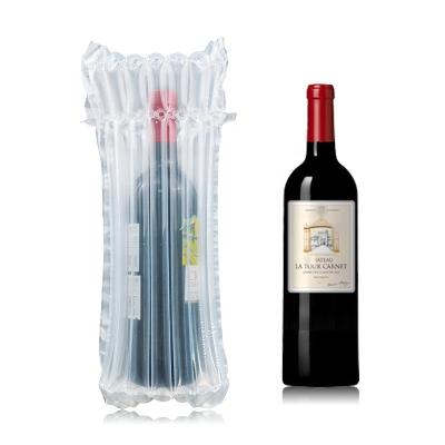 China Hongdali Express Packaging Bottle Protector Recyclable Air Column Cushion Bubble Pouch Shockproof Bag For Wine Bottle / Fragile Items for sale