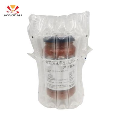 China Recyclable Plastic Material Packaging Airbag Sealing Air Column Cushion Film Bag Air Bubble Bag For Jam/Pickled Cabbage/Bottle for sale