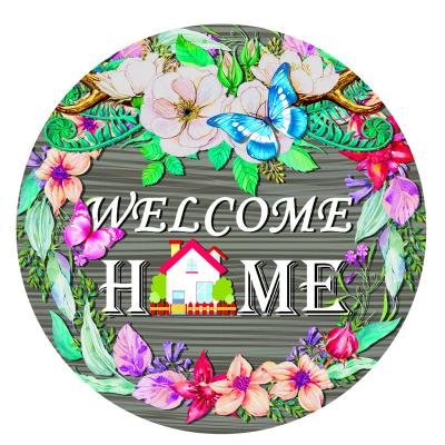 China Minimalist custom welcome sign for front entrance, frameless design, welcome home sign for sale