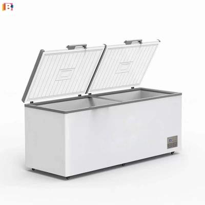 China Single-temperature deep chest refrigerator freezer with large capacity commercial refrigeration equipment commercial horizontal refrigerator for sale