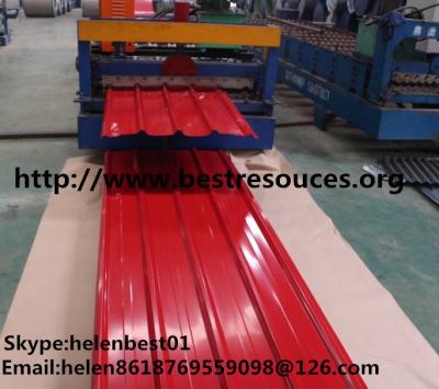 China 0.40mm*840mm*3000mm roof plate PPGI corrugated steel sheet for sale