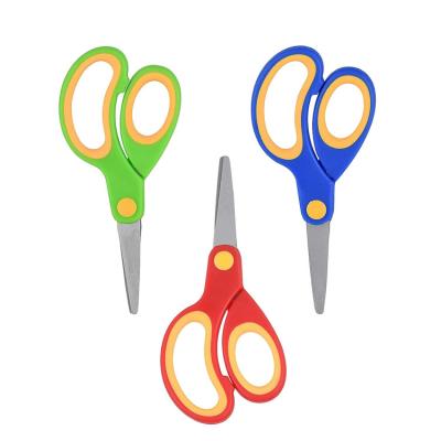 China Universal Cutter OEM Wholesale Stationery Kids Student DIY Cutting Small Paper Matte Safety Scissors For School for sale