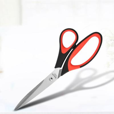 China Customized Handle Household Soft Touch Universal Cutting Scissors 10 Inch Tailor Craft Leather Cutting Scissors For Sewing for sale