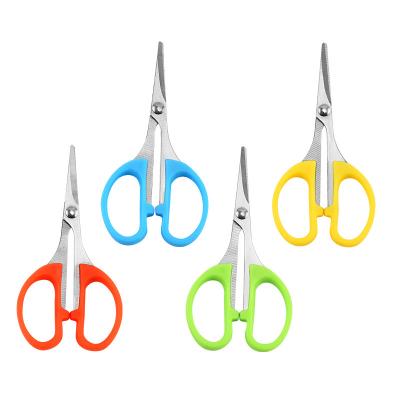 China Universal Cutting Stocked Small Cosmetic Scissors Manual Hair Nose Tool Stainless Steel Low MOQ Small Eyebrow Scissors For Household for sale