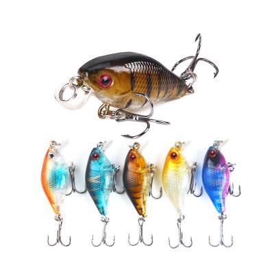 China Outdoor Activities Fishing ZURI-BERL Crankbait Fishing Lure Rock Weights 4cm/4.6g Minnow Small Bait Hard Artificial Isca PESCA Lie Fish Baits for sale