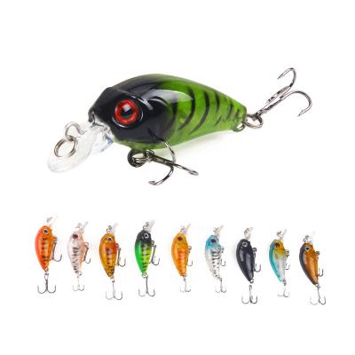 China Outdoor Activities Fishing Hard Bait ZURI-BERL Mini Wobblers Bass Fishing Lures 3.5g Jig Artificial Black Minnow Jerkbait Jerkbait for sale