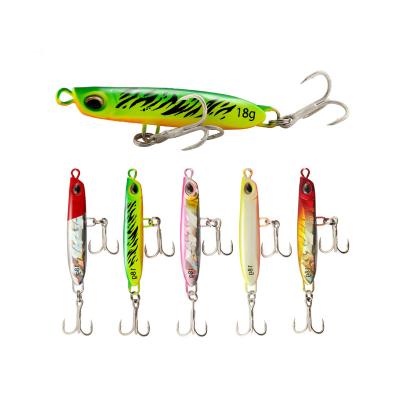 China Outdoor Activities Fishing ZURI-BERL Fishing Tackle Jig Lure Weights 9-18g Metal Sinking Open Water Sea Bass Lures Isca Artificial Bait Peche For Pike Fish for sale