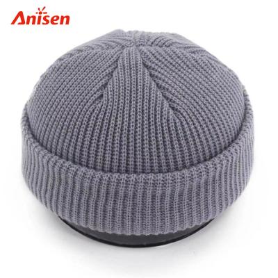 China Wholesale Winter COMMON Logo Beanie Cap Custom Slouch Slouchy Knitted Hats Embroidery Fisherman for sale