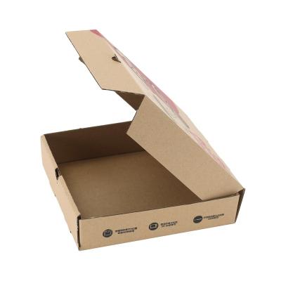 China Disposable Factory Wholesale Custom Corrugated Cardboard Boxes For Pizza Carton Box Packing Foods Packing Box Bulk Order for sale