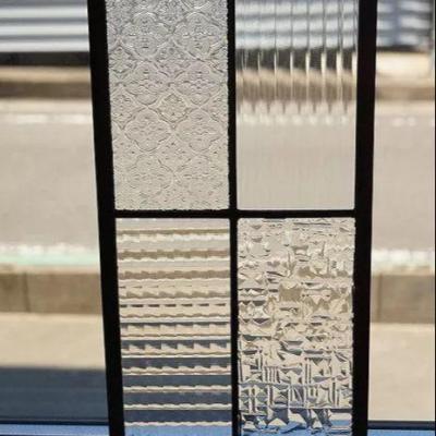 China Modern flora and diamond patterned glass for building with 3mm, 4mm, 5mm, 6mm for sale