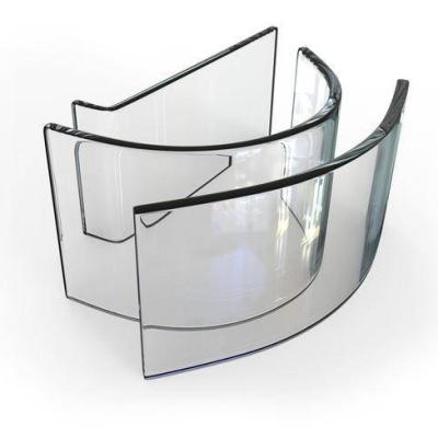 China Modern Curved Tempered Glass / Hot Bending Glass 3-19mm for sale