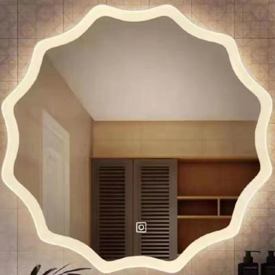 China New Type Luminous Price Attractive Bathroom Makeup Led Smart Mirror With Led Lights for sale