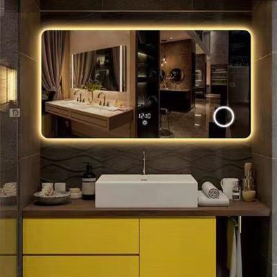 China High Quality Durable Luminous Using Various Large Led Makeup Organizer Bathroom Mirror With Mirror Led Light for sale