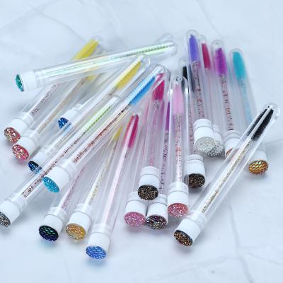 China Natural /Soft Customization Accepted Crystal Eyelash Eye Lashes Brush Disposable Make Up Soft Professional Tools for sale