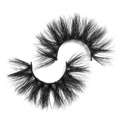 China Wholesale Custom Luxury Fluffy Mink Eyelashes 100% Fluffy Mink Eyelash for sale