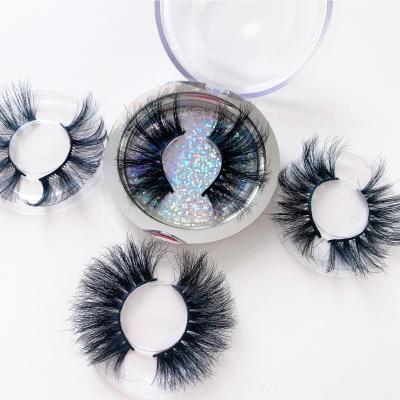 China Fluffy Professional Factory Wholesale Mink Eyelashes 25mm Whispy Eyelash for sale