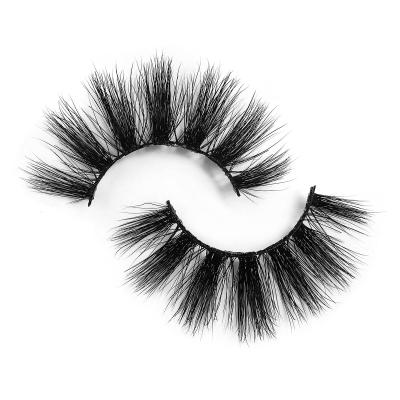 China New Design Fluffy Short Tapered Mink Eyelashes Super Fluffy Mink Eyelashes for sale