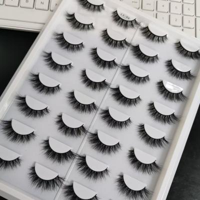 China Manufacture LX Series Professional False Mink Eyelashes Fluffy Curly Mink Eyelashes for sale