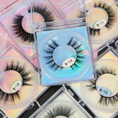 China 25mm Fluffy Mink Eyelash Fluffy 3d Mink Lashes Wholesale Handmade 3d 5D Mink Eyelash Vendor for sale