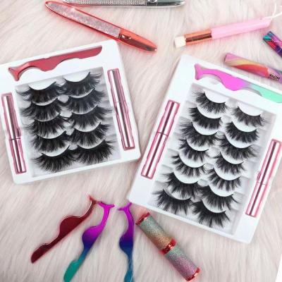 China Best 25 mm 3d fluffy eye false lashes eyelash packaging box private label mink strip eyelashes wholesale custom seller for sale