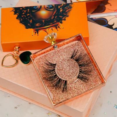 China 25mm Fluffy False Eyelash Fluffy Seller Customized Boxes Wholesale Double Layer 5d Mink Eyelashes for sale