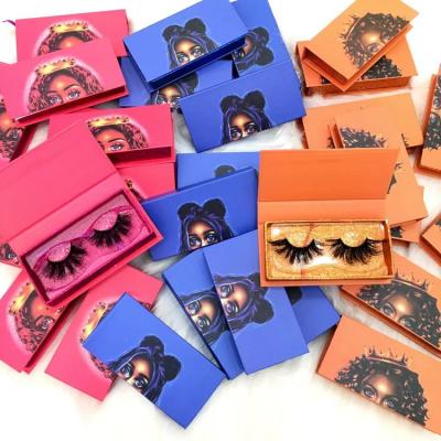 China New Product High Quality Beautiful Paper Eyelash Packaging Magnetic Box With Customized Logo for sale