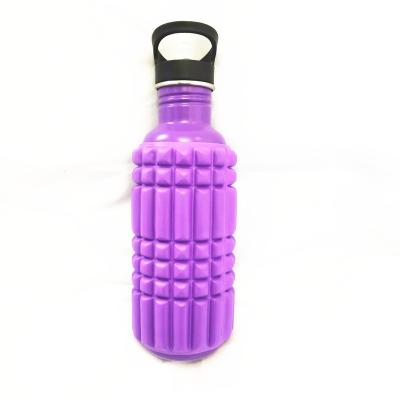 China Sustainable Led Sport Kids Stainless Steel Water Bottle With Foam Roller for sale