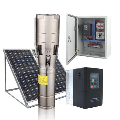 China Drinking Water Treatment Pump 1 Horsepower System AC Solar Water Pump For Agricultural Main Irrigation 85m Solar Water Pump for sale