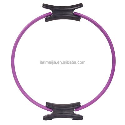 China Wholesale LANMEIJIA Yoga Pilates Ring Gym Ring Fitness Yoga Eco-friendly Double Magic Circle Handle for sale