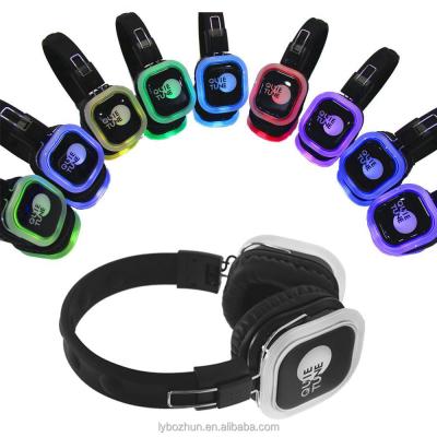 China F39 Led Headband Radio 3 Channels Foldable Headset Quiet Quiet Noise Canceling Earphones for sale