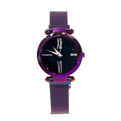 China Diamond Starry Sky Watch Fashion Non-Specific Strap Lady Wrist Star Luxury Magnetic Watch for sale