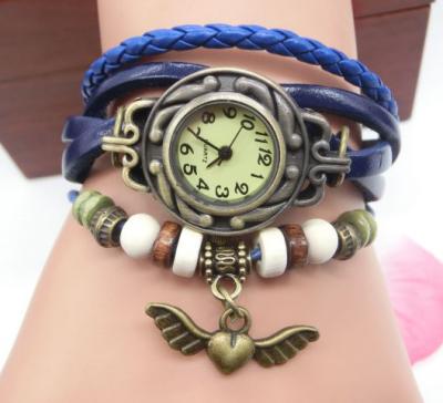 China Wholesale Leather Braided Bead Rope Bracelet Bird Charm Bird Charm Non-specific Wood Watch for sale