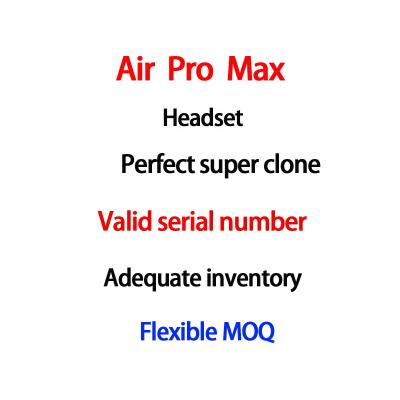 China Durable In Stock Pod Max Valid Serial Number Air Max Really Anc Air Pro Max Wireless Headset Headphone for sale