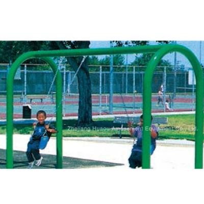 China NEW Series Outdoor Single Metal Playground Playground Double Swing Sets For Kids for sale